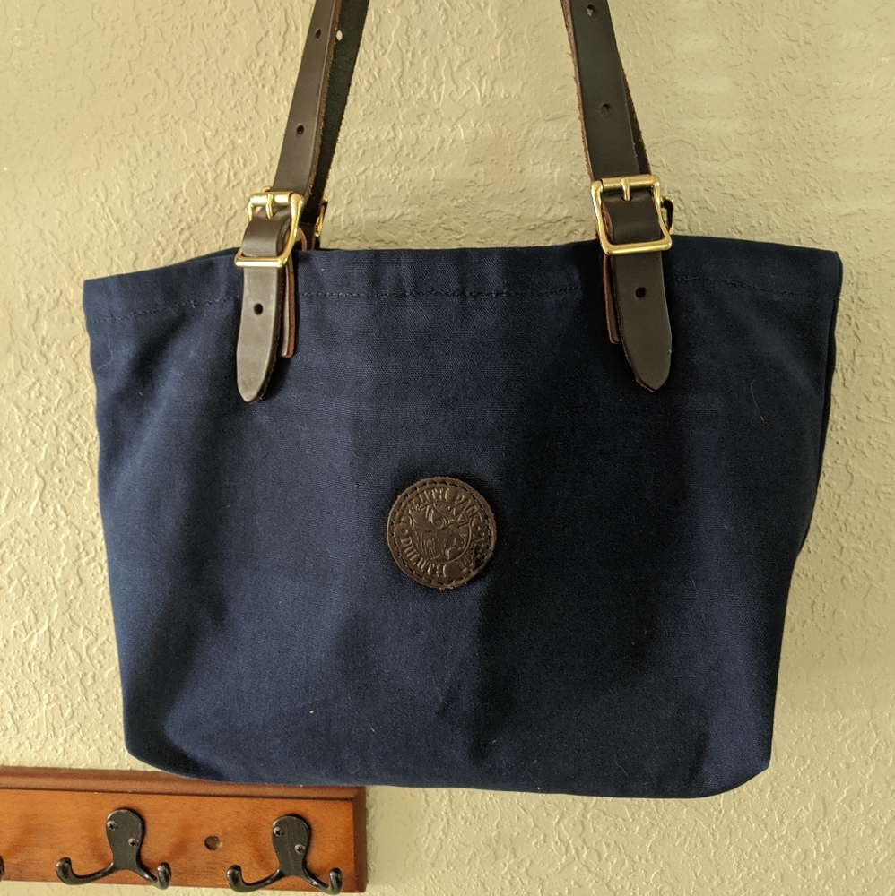 Duluth Pack canvas and leather tote